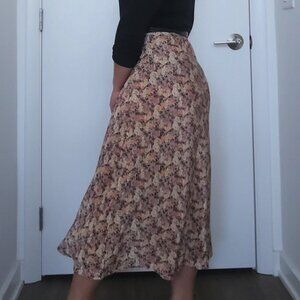 Love Fire: Pleated Floral Skirt